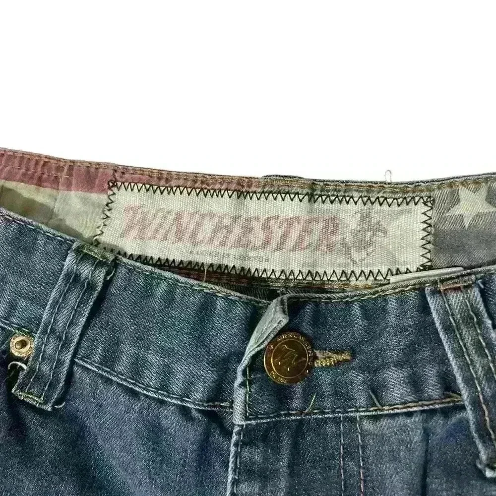 Winchester American Sz36 Men Jeans Stars And Strips Western Classic